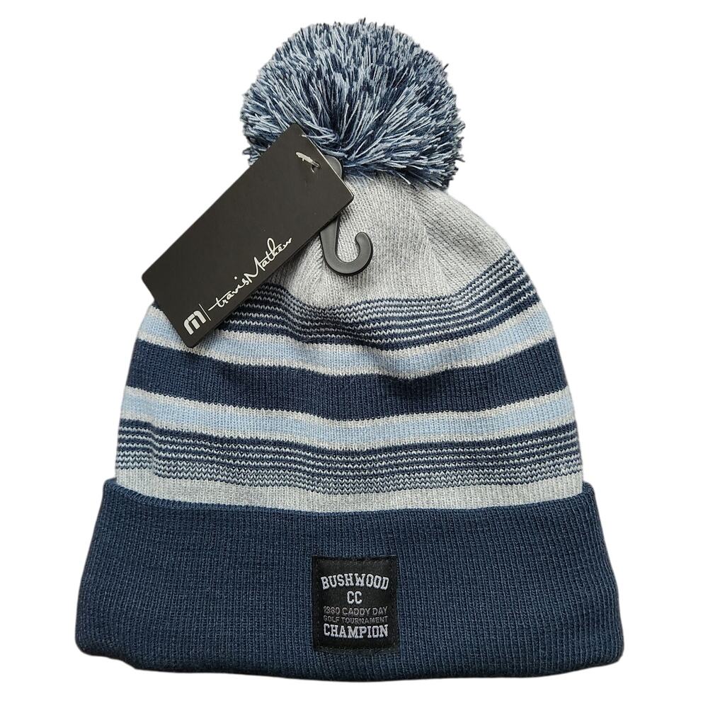 NWT TravisMathew Doggie Paddle 2.0 Pom Beanie One Size